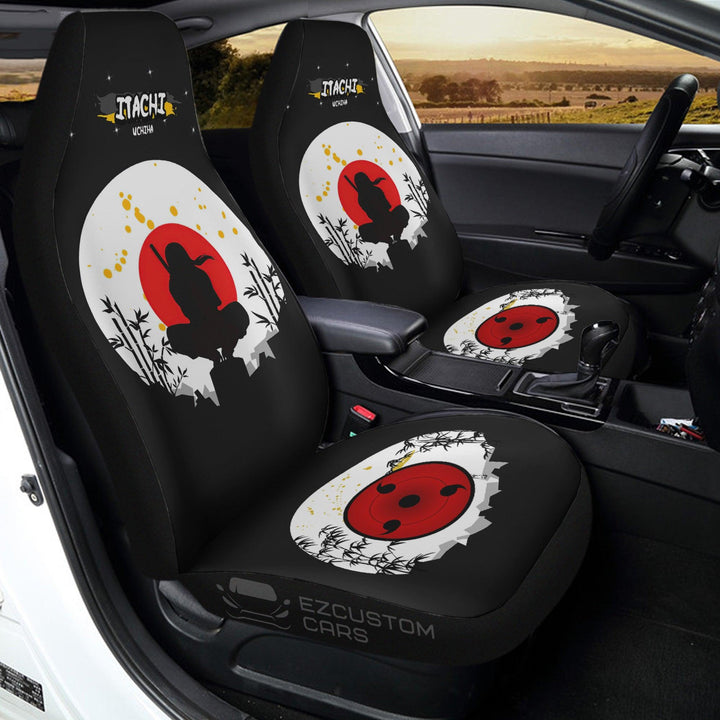 Akatsuki Car Accessories Anime Car Seat Covers Itachi Japanese Style - EzCustomcar - 3
