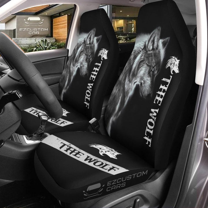 The Wolf Car Seat Covers Custom Animal Car Accessoriesezcustomcar.com-1
