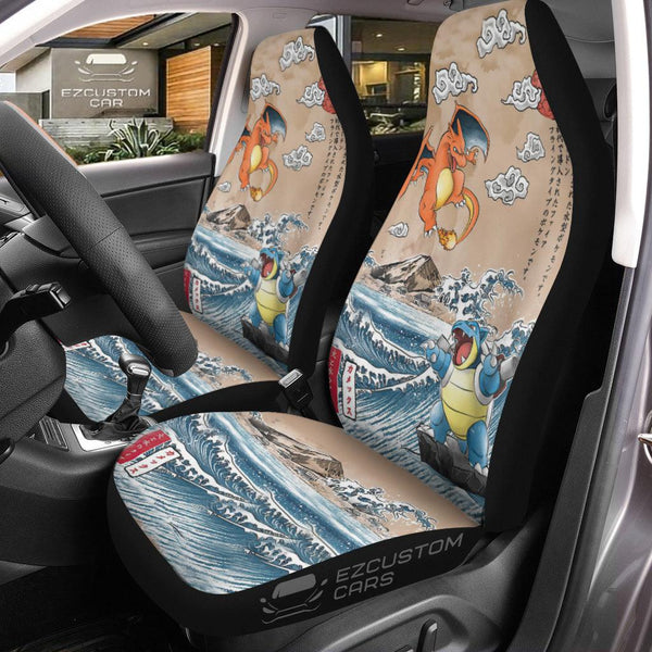 Pokemon Car Seat Cover Anime Car Accessories Great Pokemon War - EzCustomcar - 1