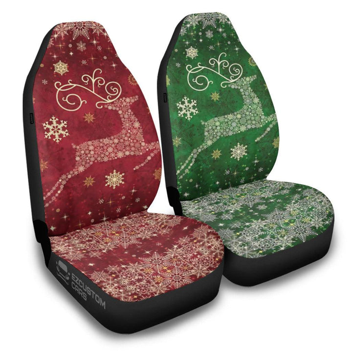 Christmas Car Accessories Custom Car Seat Cover Christmas Reindeer - EzCustomcar - 2