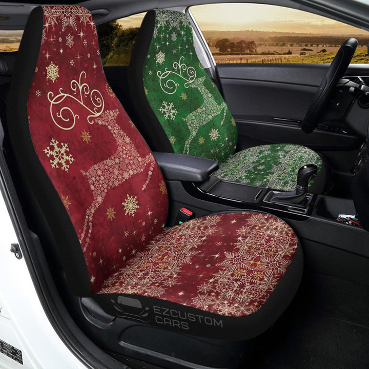 Christmas Car Accessories Custom Car Seat Cover Christmas Reindeer - EzCustomcar - 3