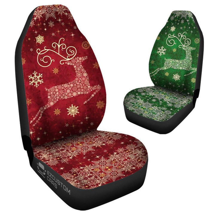 Christmas Car Accessories Custom Car Seat Cover Christmas Reindeer - EzCustomcar - 4