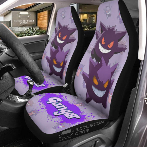 Pokemon Car Seat Cover Anime Car Accessories Gengar - EzCustomcar - 1