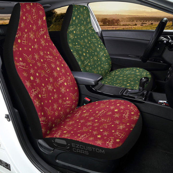 Christmas Car Accessories Custom Car Seat Cover Christmas Pattern - EzCustomcar - 3
