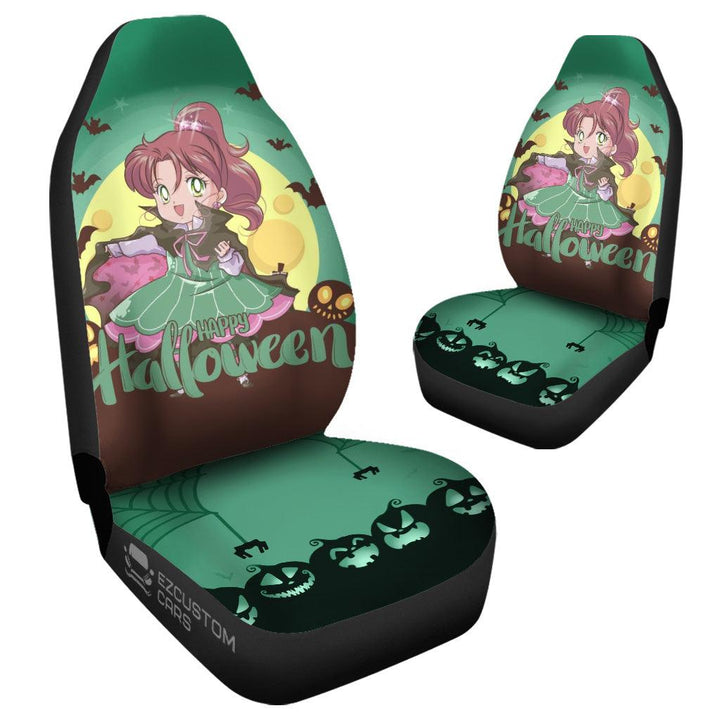Sailor Moon Halloween Car Accessories Anime Car Seat Covers Sailor Pluto - EzCustomcar - 4