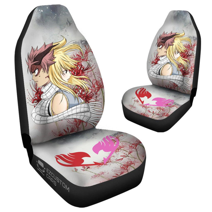 Natsu x Lucy Car Seat Covers Custom Fairy Tail Car Accessories - EzCustomcar - 4