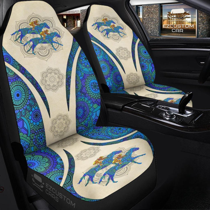 Racing Horse Car Seat Covers Custom Horse Car Accessories - EzCustomcar - 3