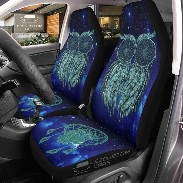 Dream Catcher Owl Car Seat Covers Custom Owl Car Accessories - EzCustomcar - 1