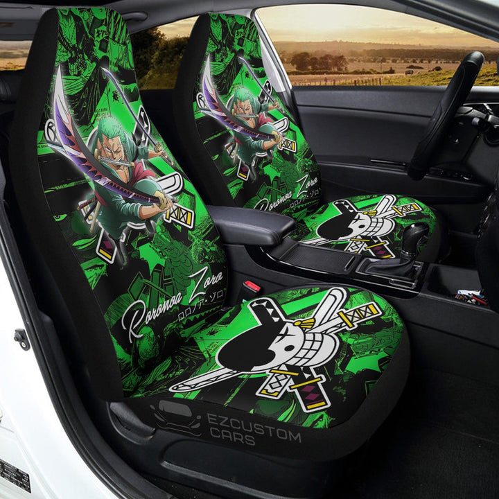 One Piece Car Accessories Anime Car Seat Covers Roronoa Zoro - EzCustomcar - 3