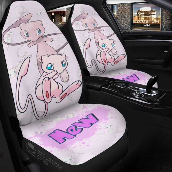 Pokemon Car Seat Cover Anime Car Accessories Mew - EzCustomcar - 3