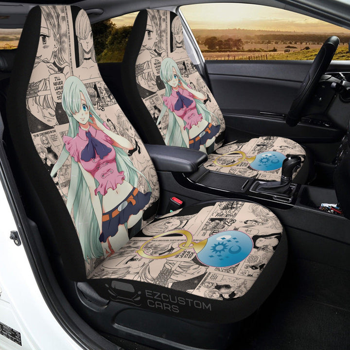 Seven Deadly Sins Car Accessories Anime Car Seat Covers Elizabeth Mix Manga - EzCustomcar - 2