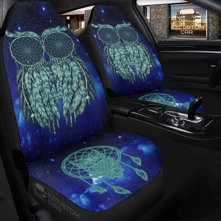 Dream Catcher Owl Car Seat Covers Custom Owl Car Accessories - EzCustomcar - 3