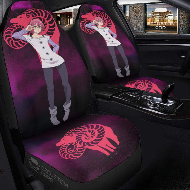 Gowther Car Seat Covers Custom Anime Seven Deadly Sins Car Accessories - EzCustomcar - 3
