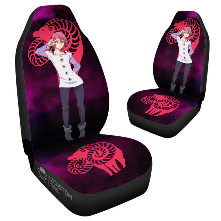 Gowther Car Seat Covers Custom Anime Seven Deadly Sins Car Accessories - EzCustomcar - 4