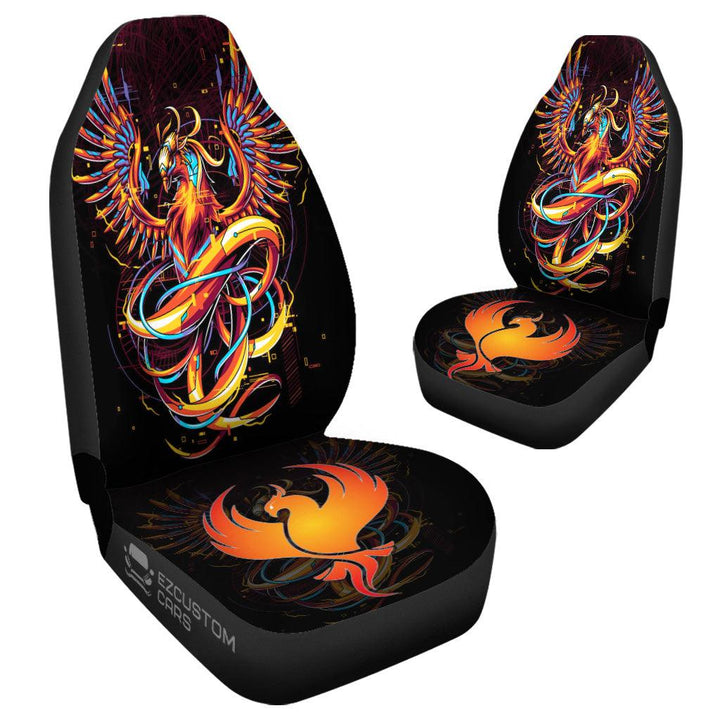 Phoenix Mythical Creatures Car Seat Covers Custom Car Accessories - EzCustomcar - 4