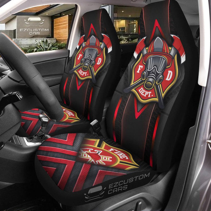 Military Car Accessories Custom Car Seat Cover United States Firefighter - EzCustomcar - 1