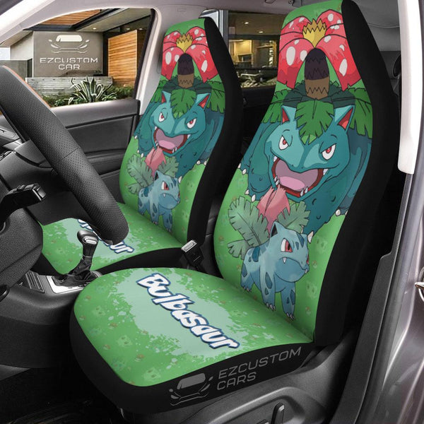 Pokemon Car Seat Cover Anime Car Accessories Bulbasaur - EzCustomcar - 1