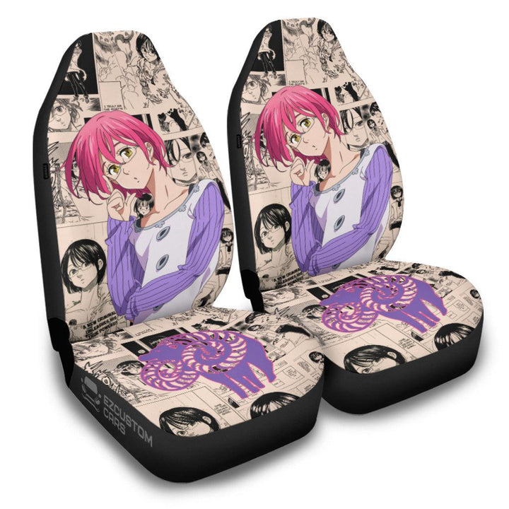 Gowther Car Seat Covers Seven Deadly Sins Anime Car Accessories - EzCustomcar - 2