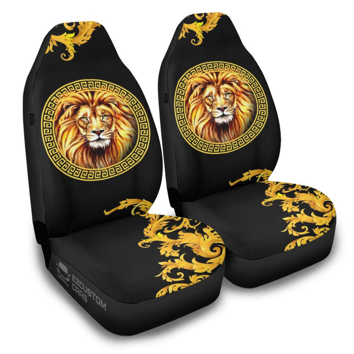 Pattern x Lion Car Seat Covers Custom Lion Car Accessories - EzCustomcar - 2