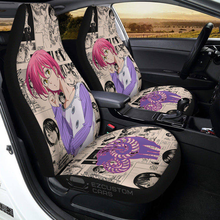 Gowther Car Seat Covers Seven Deadly Sins Anime Car Accessories - EzCustomcar - 3
