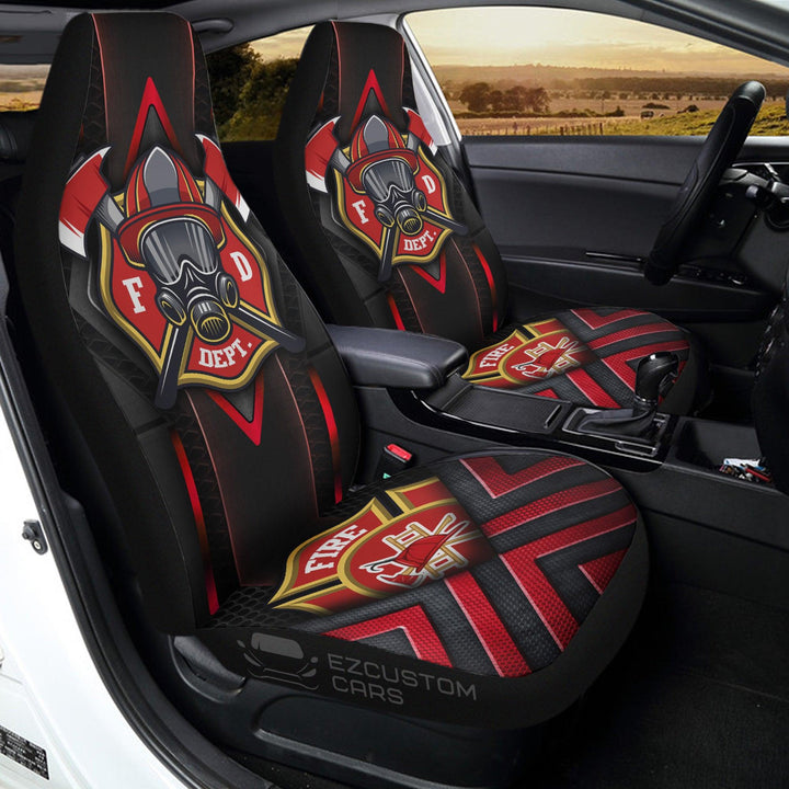 Military Car Accessories Custom Car Seat Cover United States Firefighter - EzCustomcar - 3