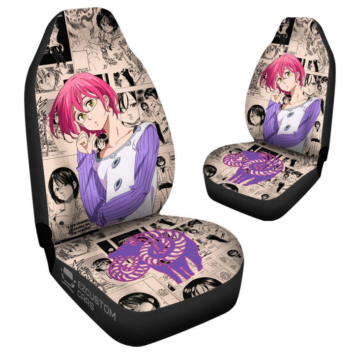 Gowther Car Seat Covers Seven Deadly Sins Anime Car Accessories - EzCustomcar - 4