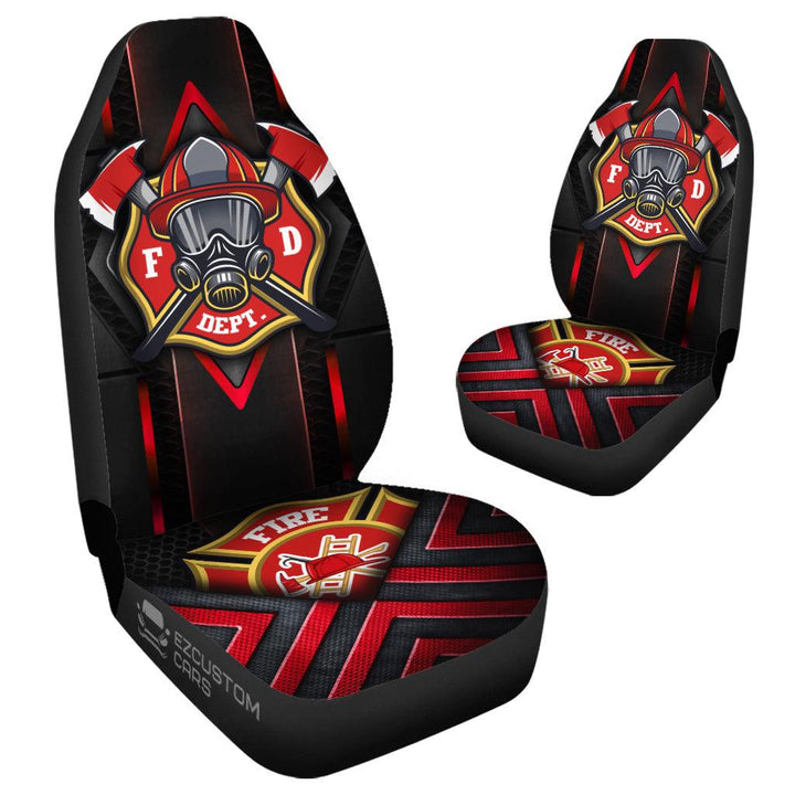 Military Car Accessories Custom Car Seat Cover United States Firefighter - EzCustomcar - 4