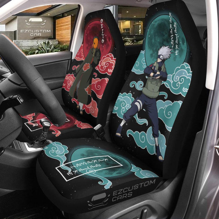 Naruto Anime Car Seat Covers Kakashi and Obito - EzCustomcar - 1