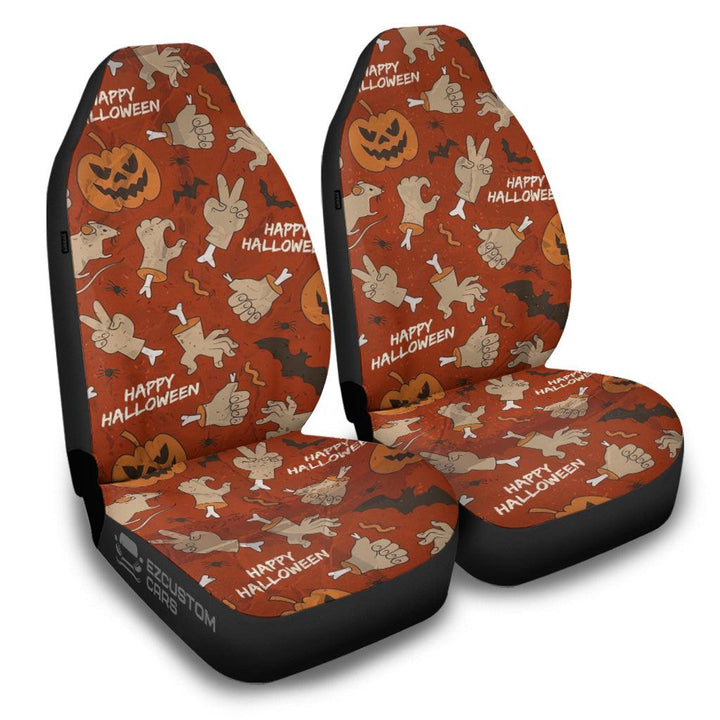 Halloween Car Accessories Custom Car Seat Cover Happy Halloween Pattern - EzCustomcar - 2