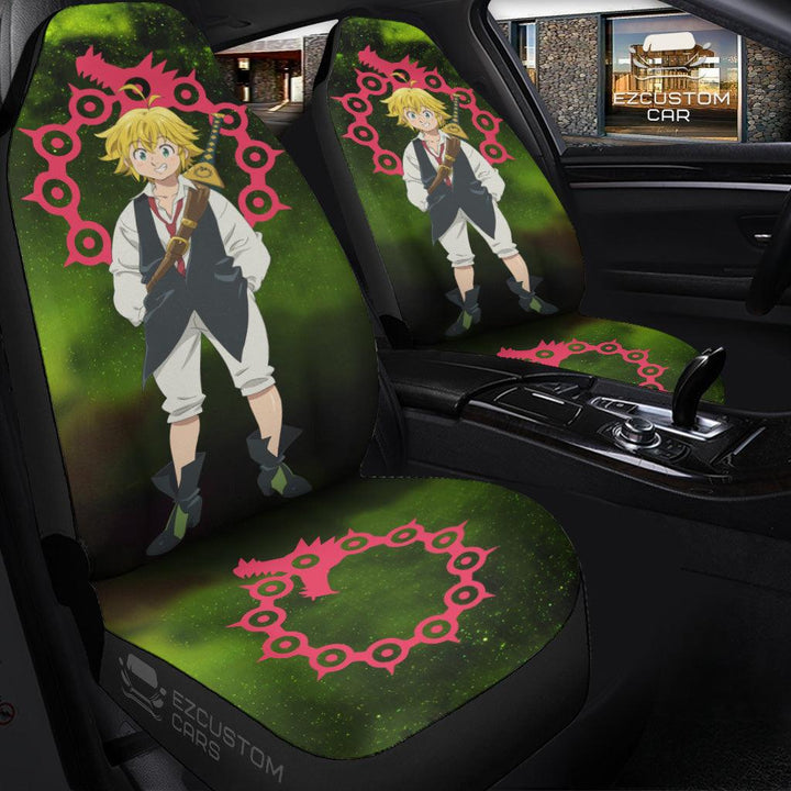Meliodas Car Seat Covers Custom Anime Seven Deadly Sins Car Accessories - EzCustomcar - 3