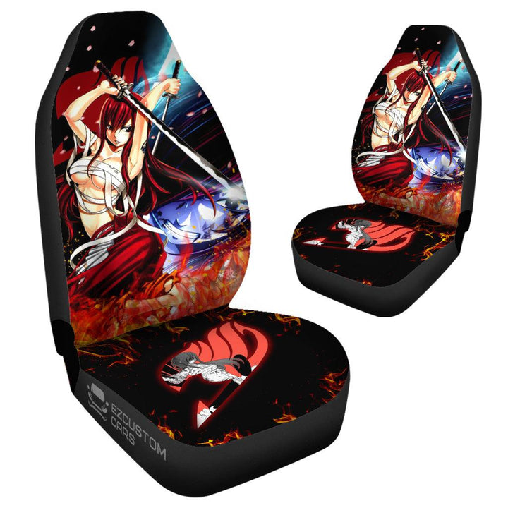 Fairy Tail Erza Scarlet Car Seat Covers Anime Car Accessories - EzCustomcar - 4