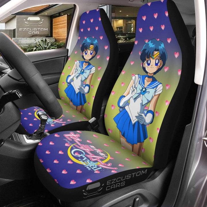 Sailor Moon Car Seat Covers Sailor Mercury - EzCustomcar - 1