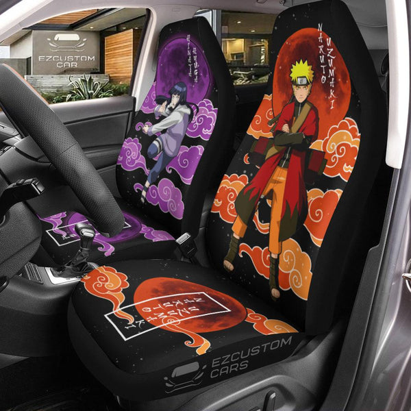 Naruto Anime Car Seat Covers Naruto and Hinata - EzCustomcar - 1