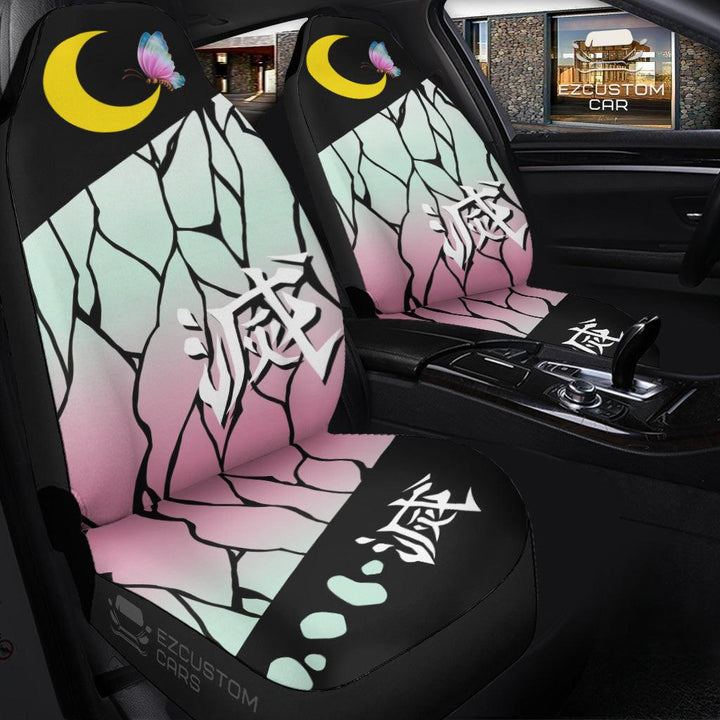 Demon Slayer Car Accessories Anime Car Seat Covers Shinobu Kocho - EzCustomcar - 3