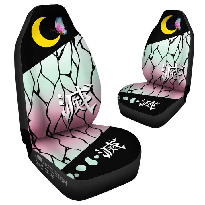 Demon Slayer Car Accessories Anime Car Seat Covers Shinobu Kocho - EzCustomcar - 4