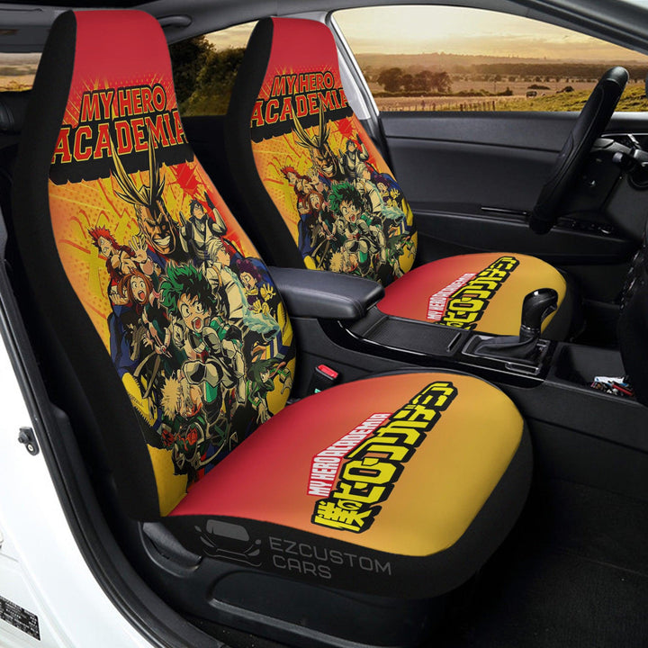 All Might x Heroes Car Seat Covers Custom MHA Anime Car Accessories - EzCustomcar - 3