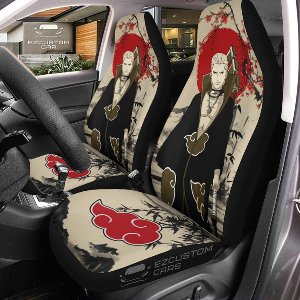 Hidan Car Seat Covers Akatsuki Car Accessories - EzCustomcar - 1