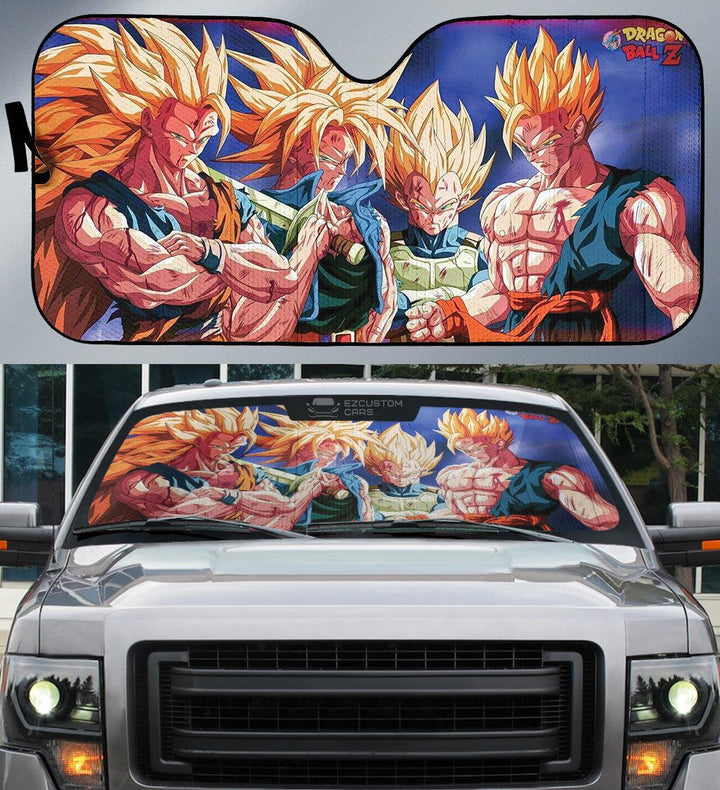 Son Goku Car Sun shade Custom Dragon Ball Anime Car Accessories - EzCustomcar - 1