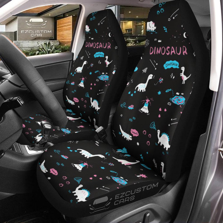 Pink Dinosaurs Car Seat Covers Car Accessories - EzCustomcar - 1