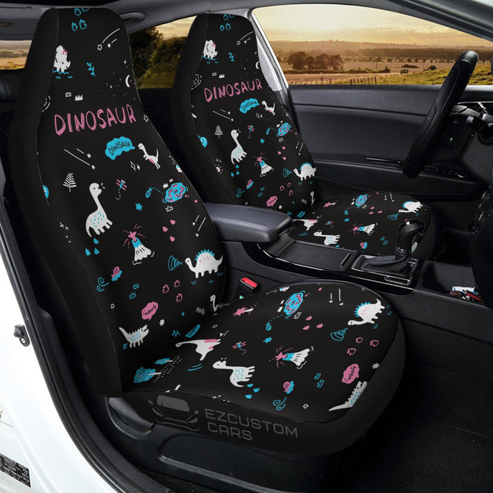 Pink Dinosaurs Car Seat Covers Car Accessories - EzCustomcar - 3