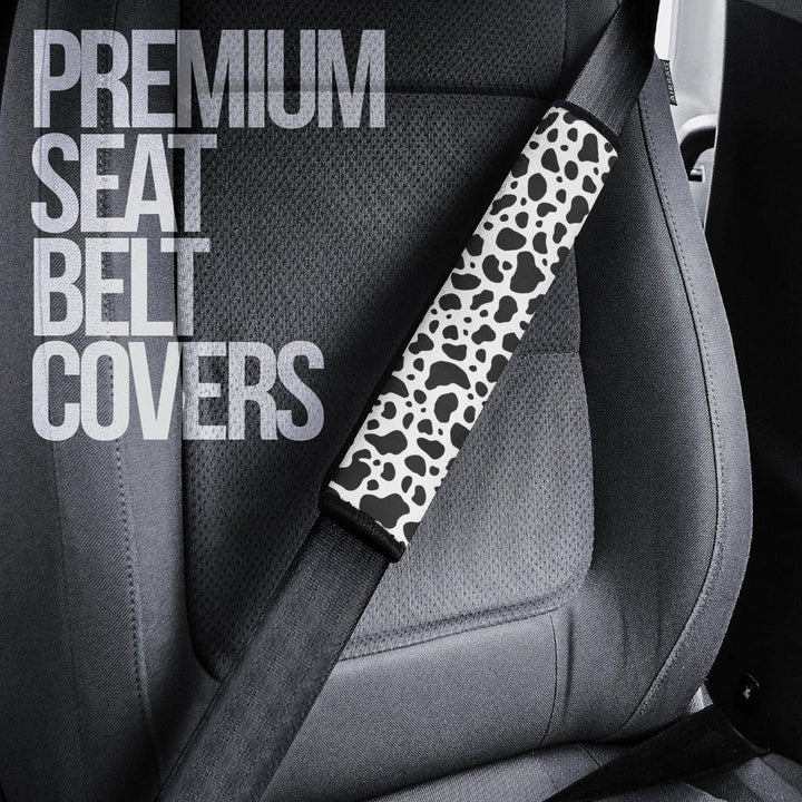 Cow Skin Seat Belt Covers Custom Animal Car Accessories - EzCustomcar - 3