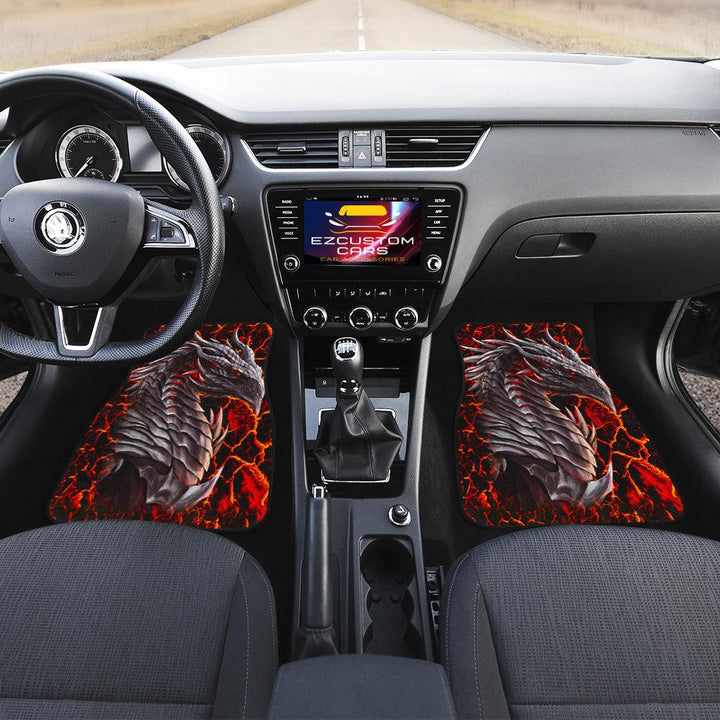 Red Dragon Car Floor Mats Custom Dragon Car Accessories - EzCustomcar - 4