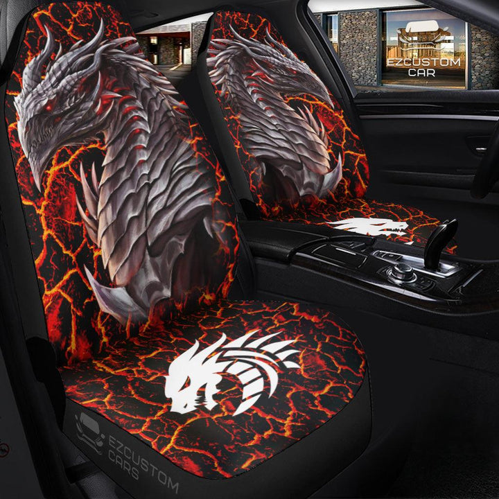 Red Dragon Car Seat Covers Custom Dragon Car Accessories - EzCustomcar - 3