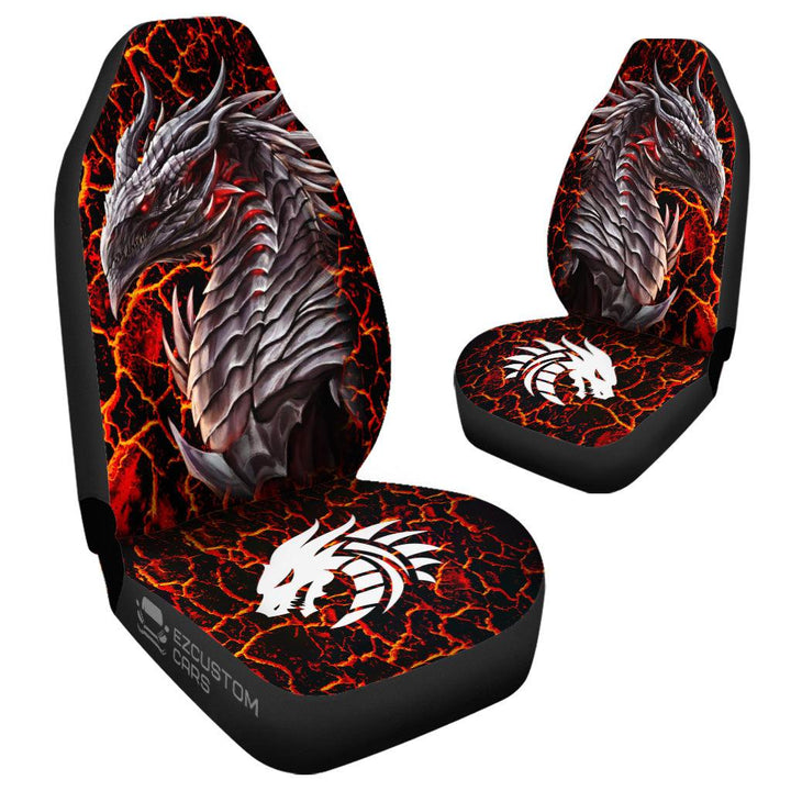 Red Dragon Car Seat Covers Custom Dragon Car Accessories - EzCustomcar - 4