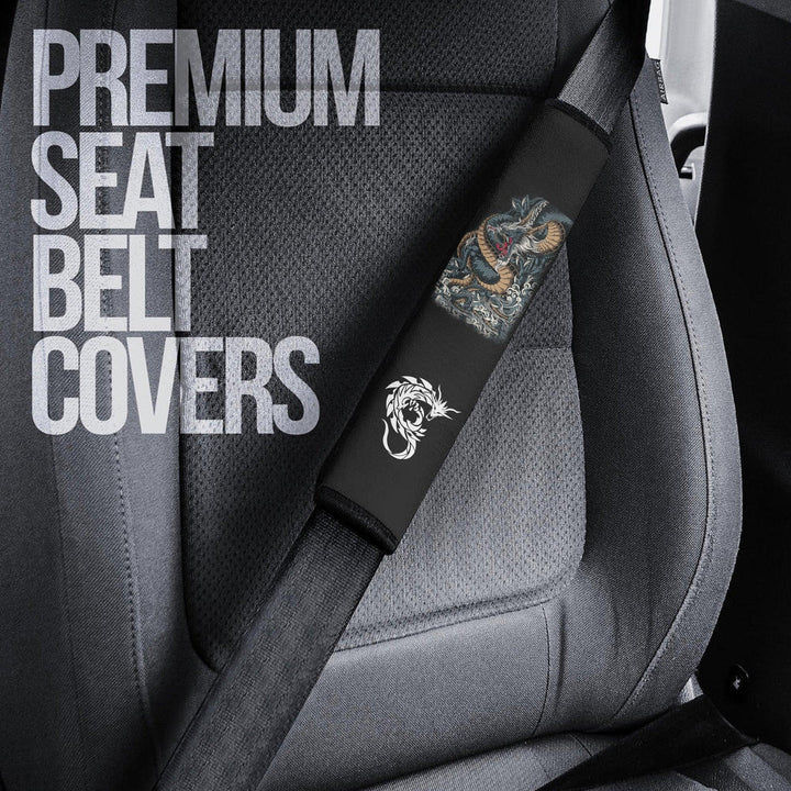 Legend Dragon Seat Belt Covers Custom Dragon Car Accessories - EzCustomcar - 3