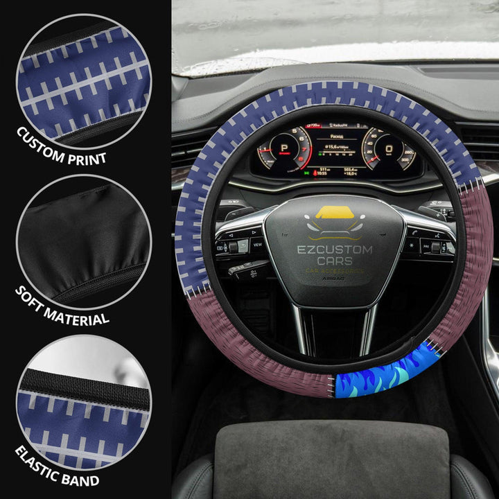 Dabi Steering Wheel Cover Custom Anime My Hero Academia Car Accessories - EzCustomcar - 2