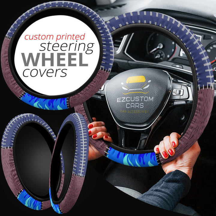 Dabi Steering Wheel Cover Custom Anime My Hero Academia Car Accessories - EzCustomcar - 4