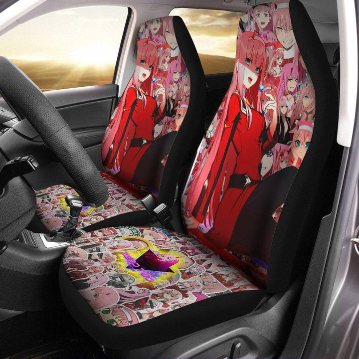 Zero Two Darling In The Franxx Anime Car Seat Covers Fan Giftezcustomcar.com-1
