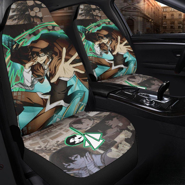Dazai Car Seat Covers Bungou Stray Dogs Anime Car Accessories - Customforcars - 3