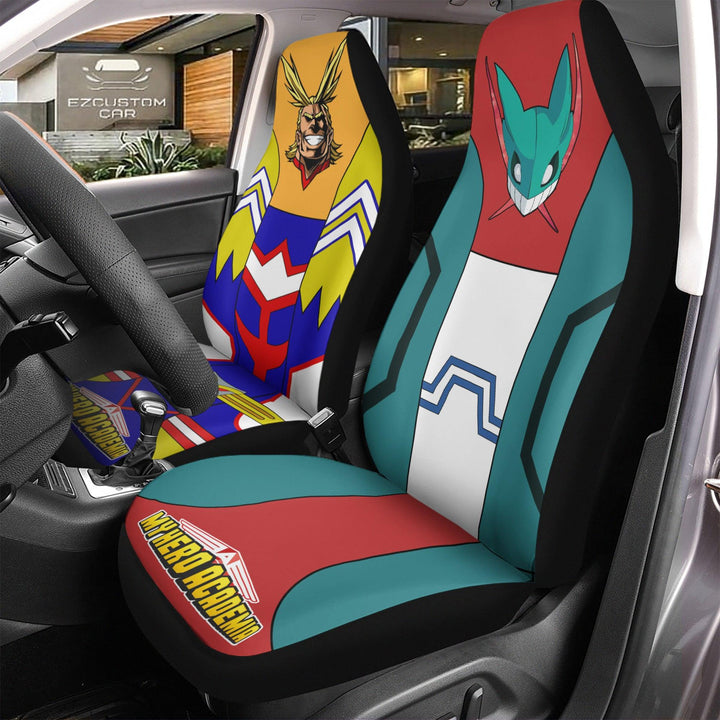 Deku x All Might My Hero Academia Car Seat Covers Custom Anime Car Accessories - EzCustomcar - 3